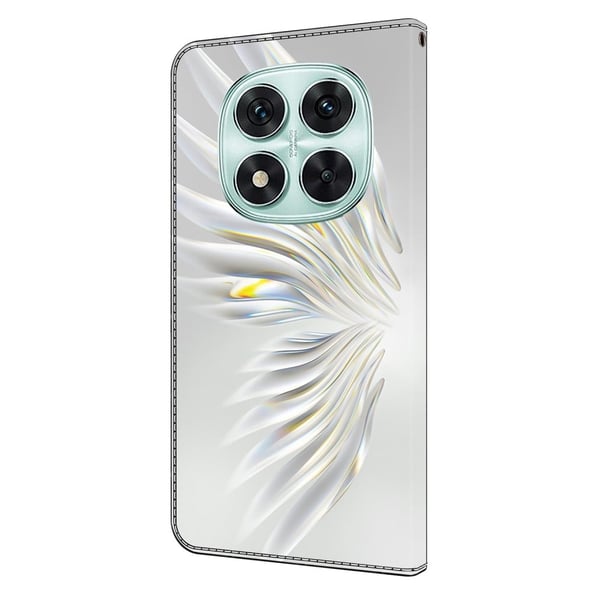 Xiaomi Redmi Note 14 Pro+ 5G lommebokveske med mønsterutskrift, stativ, flip-telefondeksel i lær - Krystallvinger