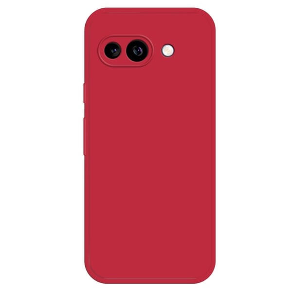 Google Pixel 9a Joustava asia Suora reuna suojaa puhelimen kansi - Punainen