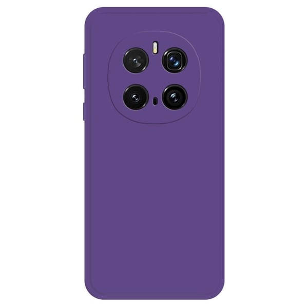 Honor Magic7 Pro 5G fleksibelt etui med rett kantbeskyttelse Telefondeksel - Mørkelilla