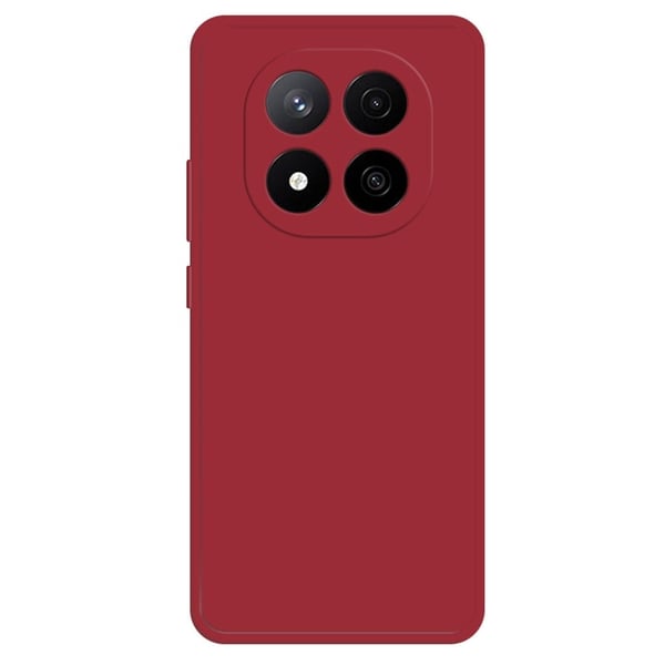 Xiaomi Redmi Note 14 Pro+ 5G Fleksibelt etui med rett kantbeskyttelse Telefondeksel - Kamelia Rød