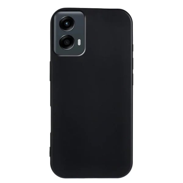 Motorola Moto G 5G (2024) Fleksibelt etui Mykt matt anti-fingeravtrykk bakdeksel - Svart