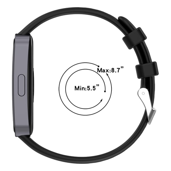 Silikonarmbånd Huawei Band 10 NFC / 10 / 9 NFC / 9 / 8 NFC / 8 Høykvalitets armbåndsrem av høy kvalitet - Oransje