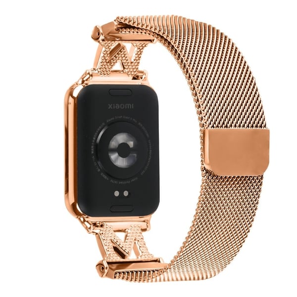 M-Type Milanese Bands Xiaomi Smart Band 8 Pro rustfritt stål metallrem - Rose Gull