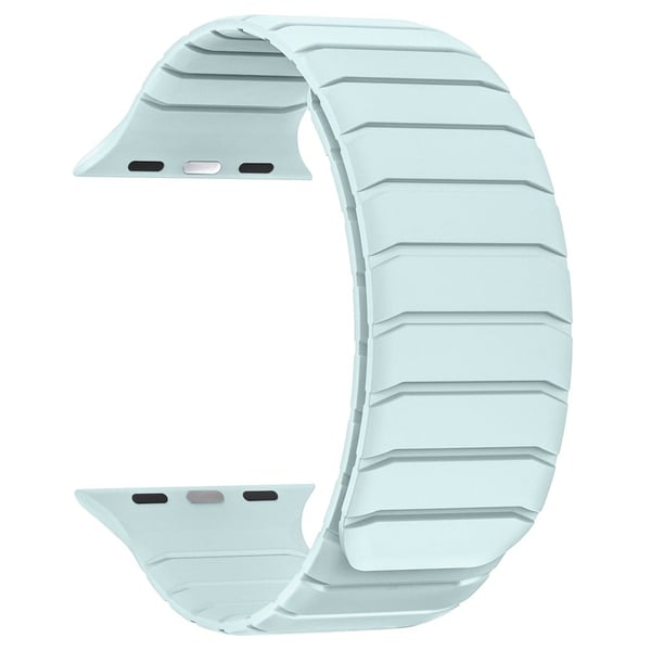 Armbånd til Apple Watch Series 49mm - 45mm - 44mm - 42mm Fluororubber håndleddsrem - Lys Cyan