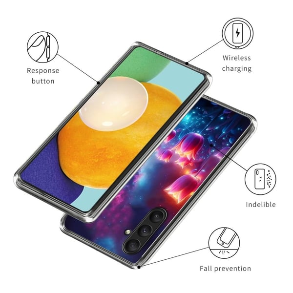 Samsung Galaxy A24 4G-etui med mønstermønster Trykt støtsikkert, fleksibelt telefondeksel - Drømmeblomster