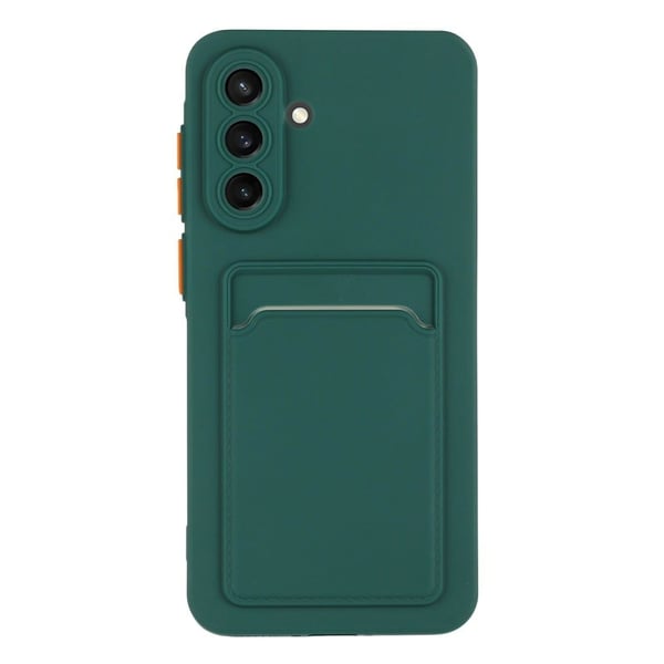 Samsung Galaxy A36 5G-etui med kortspor Matt, fingeravtrykksfritt bakdeksel - Grønn