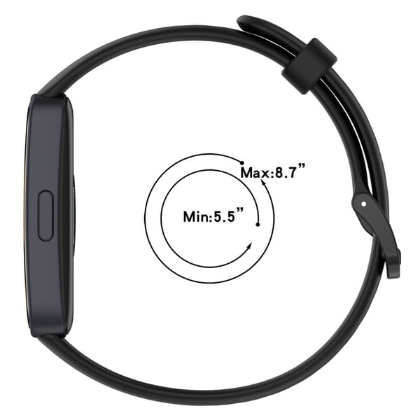 Silikonklokkerem Huawei Band 10 NFC / 10 / 9 NFC / 9 / 8 NFC / 8 Glanset erstatningsarmbånd - Rød