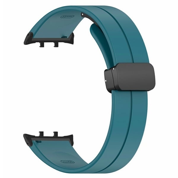 Honor Watch 5 Armbånd Silikonklokkerem med magnetisk sammenleggbar lås - Cyan