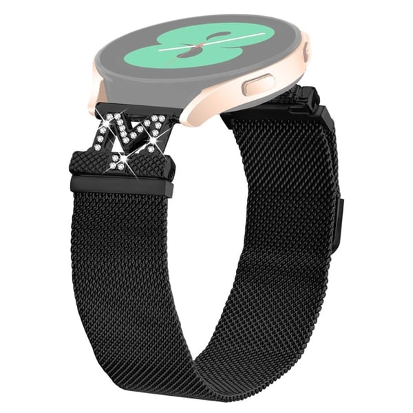 M-Type Milanese-armbånd TicWatch E Metallrem i rustfritt stål - Svart