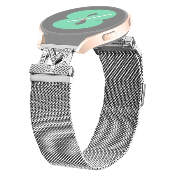 Verizon Gizmo Watch 1 Armbånd i rustfritt stål M-Type Milanese-klokkebånd sølvfarget håndleddsrem
