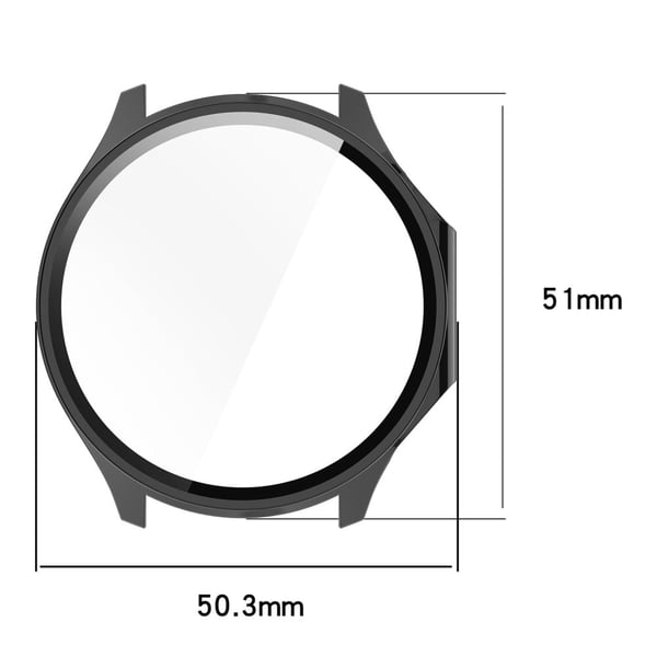 Oppo Watch X2 / OnePlus Watch 3 Hardt støtbestandig klokkeveske med skjermfilm i herdet glass - Rosa