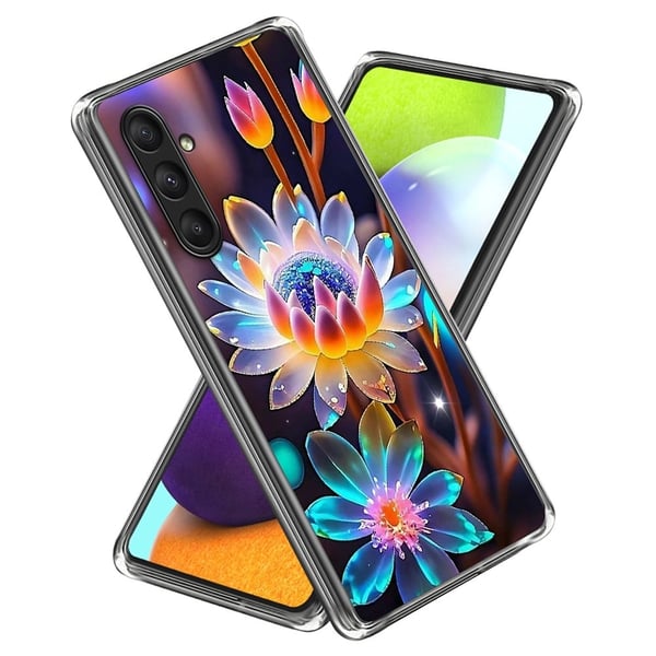 Samsung Galaxy A24 4G-etui med mønstermønster Trykt støtsikkert, fleksibelt telefondeksel - Fargerike Blomster