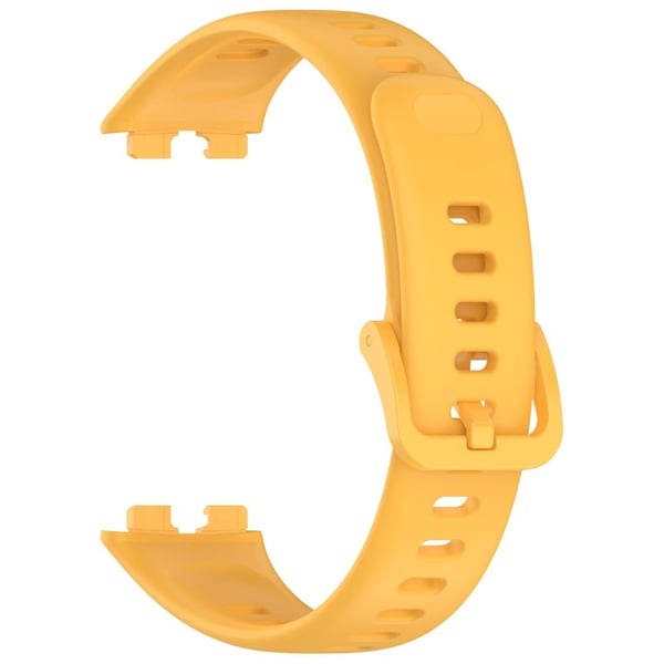 Huawei Band 10 Erstatningsklokkearmbånd Mykt, blankt silikonarmbånd - Gul