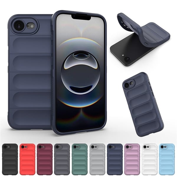 iPhone 16e Case Anti-Drop Soft Flexible Rugged telefonbagcover - Grøn