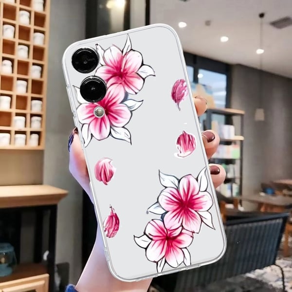 Samsung Galaxy S25 Edge-etui Mykt, fleksibelt bakdeksel med mønsterutskrift - Sakura