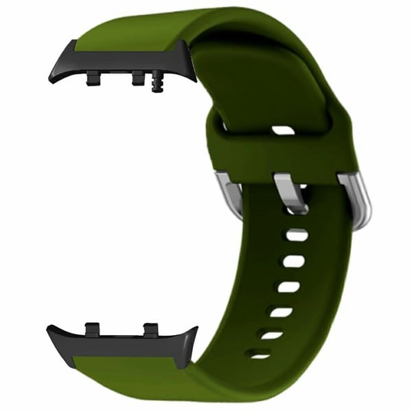 Huawei Watch D2 silikonearmbånd udskiftningsrem med skærmbar luftpude påmindelsesfunktion - Militærgrøn