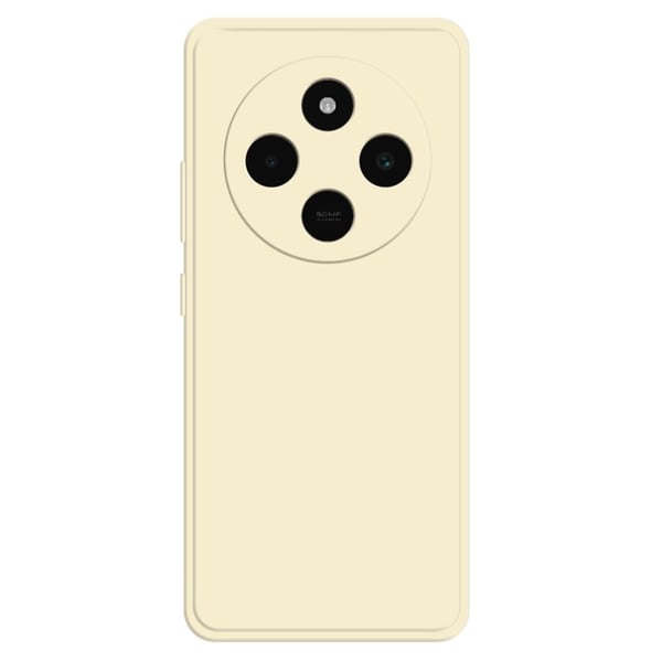 Xiaomi Redmi 14C 5G Fleksibelt etui Rett kantbeskyttelse Telefondeksel - Beige Xiaomi Redmi 14C 5G Fleksibelt etui Rett kantbeskyttelse Telefondeksel - Beige