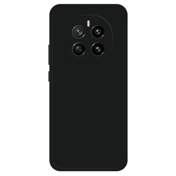 Honor Magic7 5G fleksibelt etui med rett kantbeskyttelse Telefondeksel - Svart