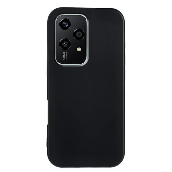 Honor 200 Lite fleksibelt etui Mykt, matt, anti-fingeravtrykk bakdeksel - Svart