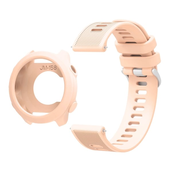 Garmin Forerunner 158 Silikon utskiftingsklokkearmbånd med beskyttelsesetui - Rosa