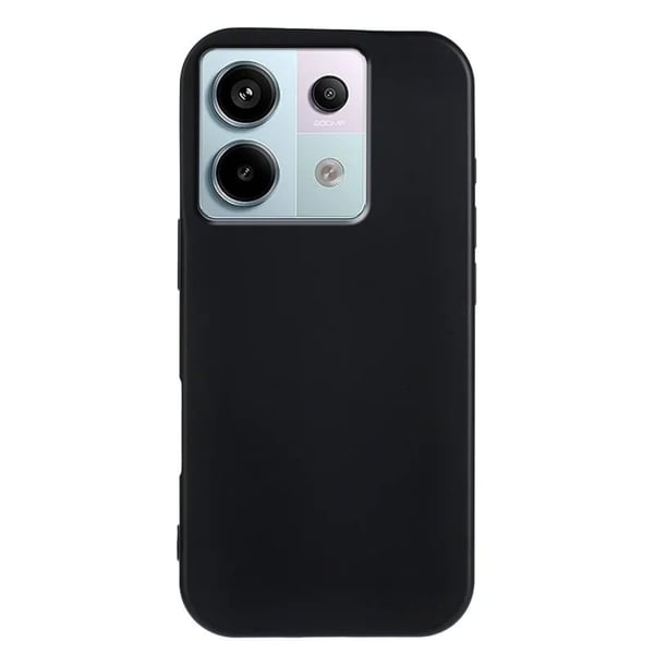 Xiaomi Poco X5 5G / Xiaomi Redmi Note 13 Pro 5G Fleksibelt etui Mykt matt anti-fingeravtrykk telefon bakdeksel - Svart