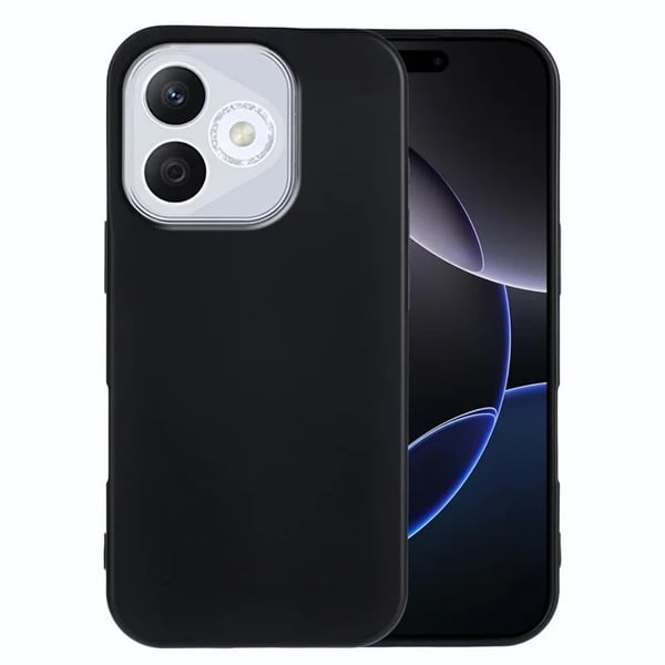 Honor 400 Lite fleksibelt etui Mykt, matt, anti-fingeravtrykk bakdeksel - Svart