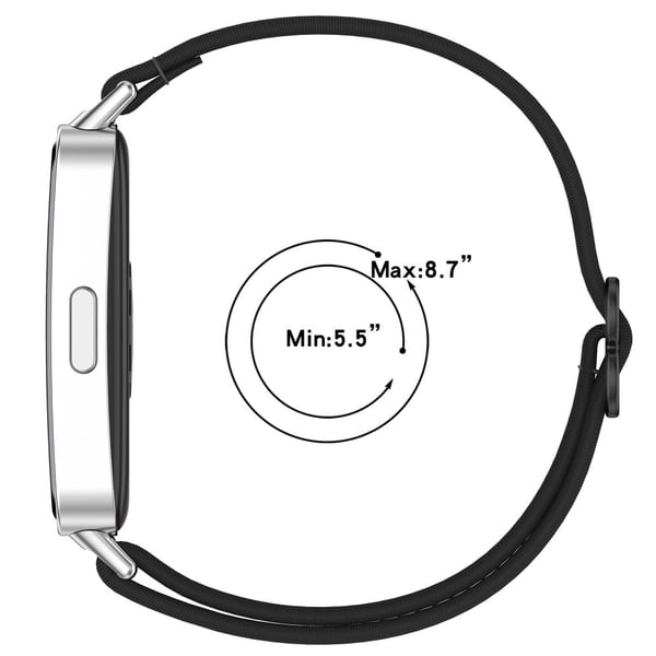 Klokkebånd Huawei Band 10 NFC / 10 / 9 NFC / 9 / 8 NFC / 8 Nylon elastisk flettet stropp - Lyselilla
