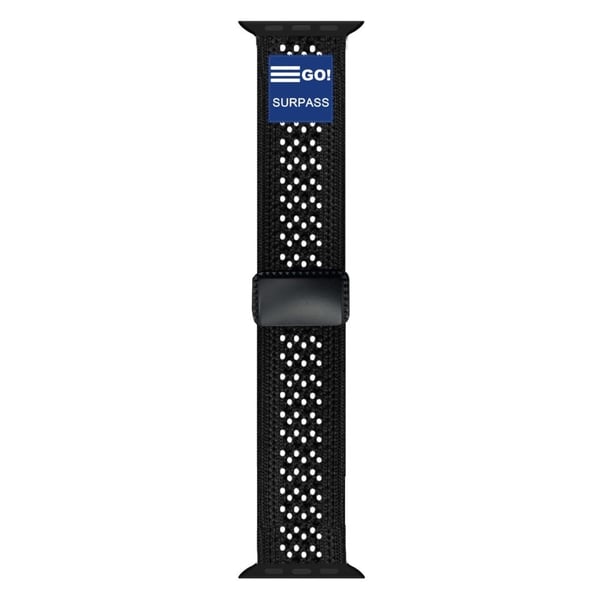 Urrem Apple Watch Series 41mm - 40mm - 38mm Nylon Sport Breathable Strap - Sort