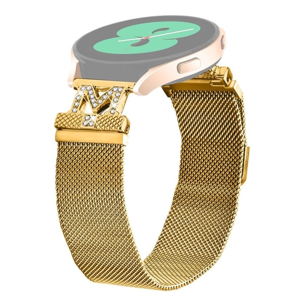 M-Type Milanese-armbånd Samsung Galaxy Watch4 44 mm / 40 mm metallrem i rustfritt stål - Gull