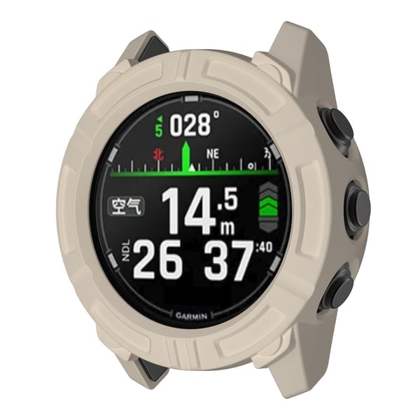 Garmin Descent G2 Anti Scratch Protective Case Rugged Armor Flexible Shell Watch Deksel - Stjernelys