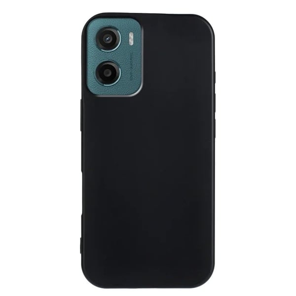 Motorola Moto E15 4G / Motorola Moto G05 4G Fleksibelt etui Mykt matt anti-fingeravtrykk telefon bakdeksel - Svart