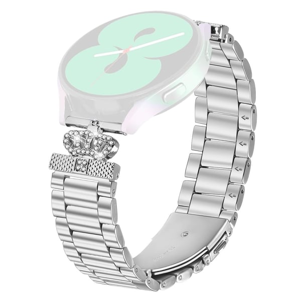 Huami Amazfit GTS 4 Mini Rustfrit Stål Rem Krone Form Rhinestone Decor Sølv Urbånd Huami Amazfit GTS 4 Mini Rustfrit Stål Rem Krone Form Rhinestone Decor Sølv Urbånd