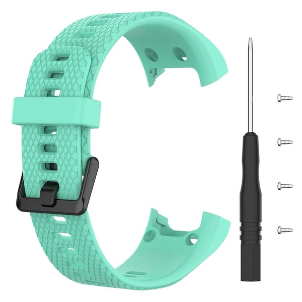 Garmin Vivosmart HR Erstatningsrem Teksturert silikonklokkearmbånd med skrutrekker - Innsjøblå