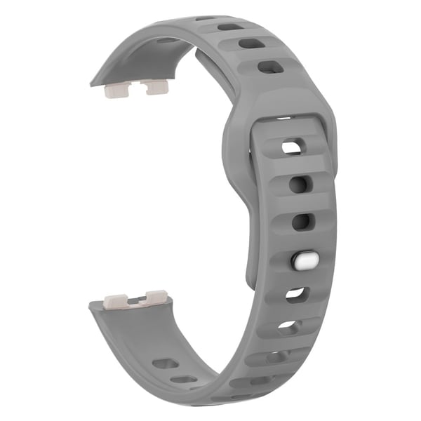 Silikonrem Huawei Band 10 NFC / 10 / 9 NFC / 9 / 8 NFC / 8 Smart armbånd Reverse Buckle Groove Design Band - Grå