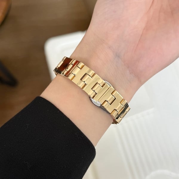 Armbånd Apple Watch Series 41 mm - 40 mm - 38 mm speilblank sinklegeringsrem - Gull
