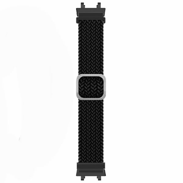 Amazfit T-Rex 3 Armbånd Erstatningsklokkerem i vevd stoff, elastisk klokkerem med støtbestandig kontakt - Svart