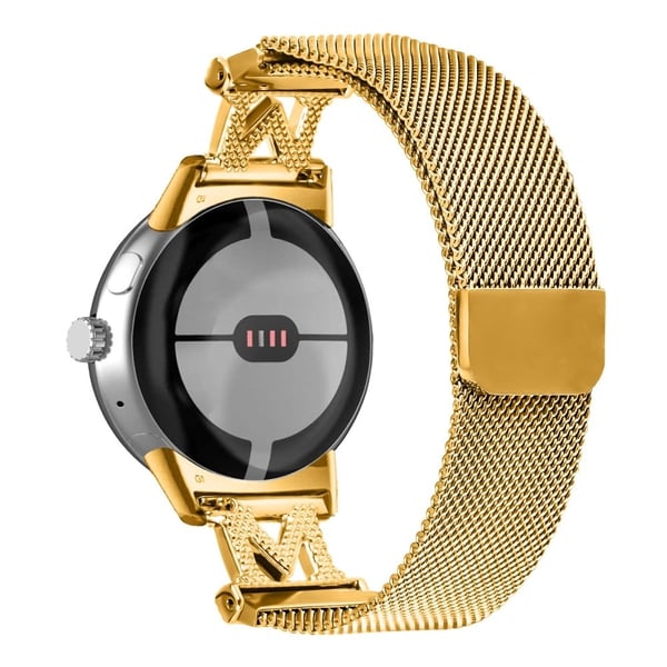 M-Type Milanese-armbånd Google Pixel Watch 2 / Pixel Watch metallrem i rustfritt stål - Gull
