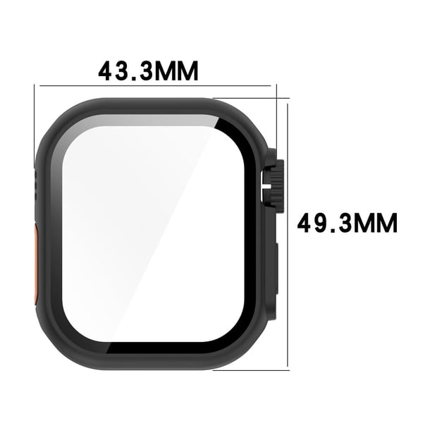 Apple Watch Series 10 46 mm beskyttelsesveske Instant Transformation Ultra 2 Hardt støtsikkert urdeksel med skjermfilm i herdet glass - Grønn
