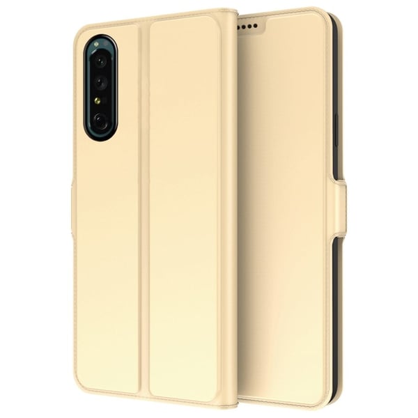 Smidigt och tunt PU-läder Sony Xperia 1 II fodral - Guld