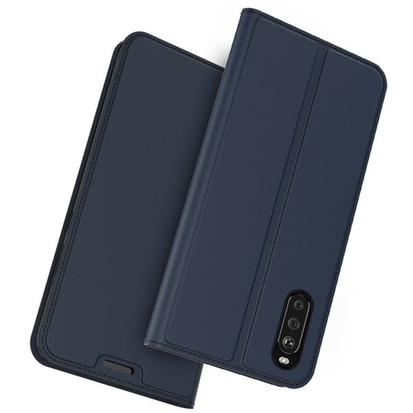 Smidigt och tunt PU-läder Sony Xperia 10 III Lite / Sony Xperia 10 III fodral - Blå