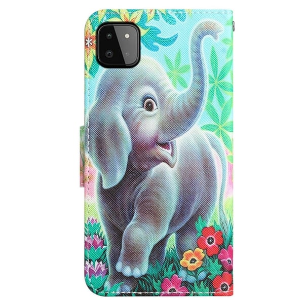 Wonderland Samsung Galaxy A22 5G Flippetui - Elefant
