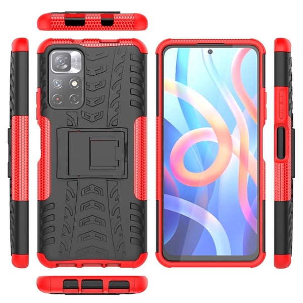Offroad Etui Xiaomi Redmi Note 11 / Poco M4 Pro 5g - Rød