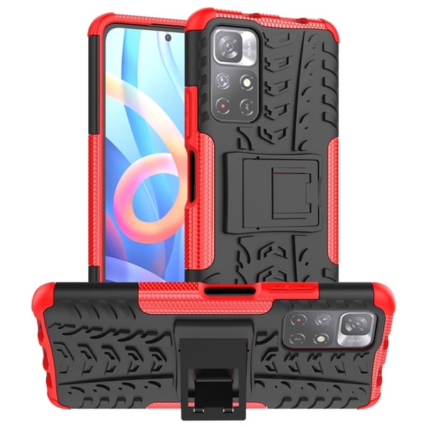 Offroad Etui Xiaomi Redmi Note 11 / Poco M4 Pro 5g - Rød