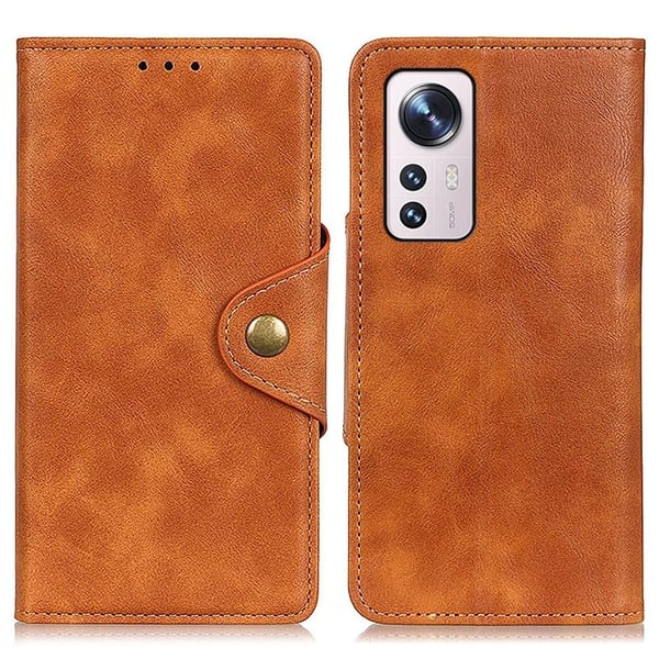 Alpha Xiaomi 12 Pro Flippetui - Brun Alpha Xiaomi 12 Pro Flippetui - Brun