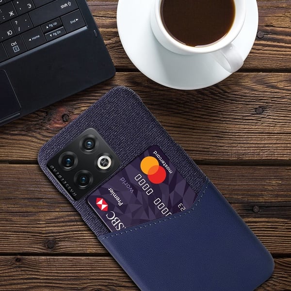 Bofink OnePlus 10 Pro Card Suojakuori - Sininen