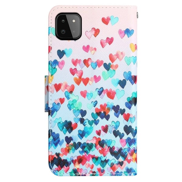 Wonderland Samsung Galaxy A22 5G Flip Etui - Love Hjerte