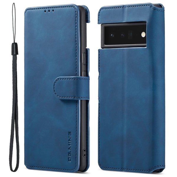 DG.Ming Google Pixel 6 Pro Retro Etui - Blå