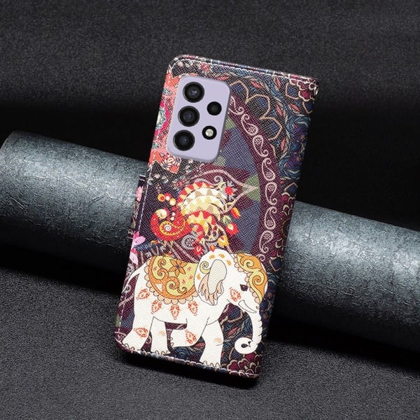 Wonderland Samsung Galaxy A33 5G Flippetui - Blomst og Elefant