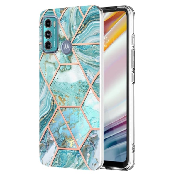 Marble Motorola Moto G40 Fusion / Moto G60 Etui - Blå