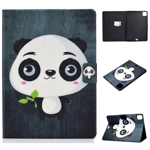 iPad Pro 11 (2021) / Air (2020) vakkert mønstret flip-etui i skinn - Panda iPad Pro 11 (2021) / Air (2020) vakkert mønstret flip-etui i skinn - Panda